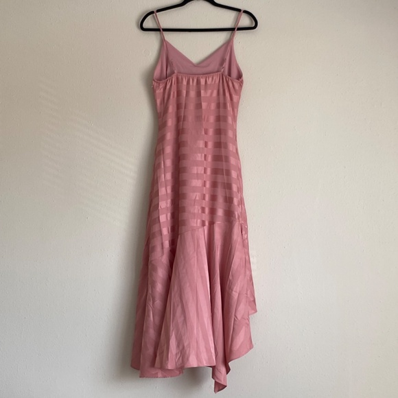 Sugar + Lips Rosado Striped Satin Slip Sleeveless Dress - Picture 4 of 4